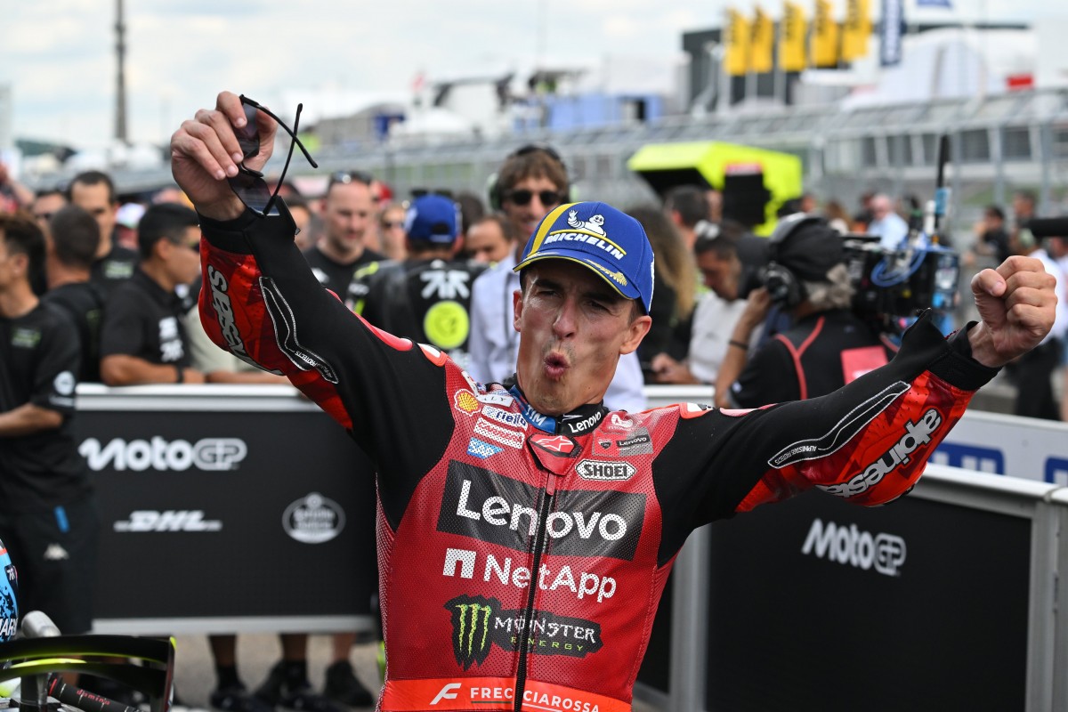 Марк Маркес, Ducati Lenovo Team - вышел на 3 позицию в чемпионате MotoGP 2026