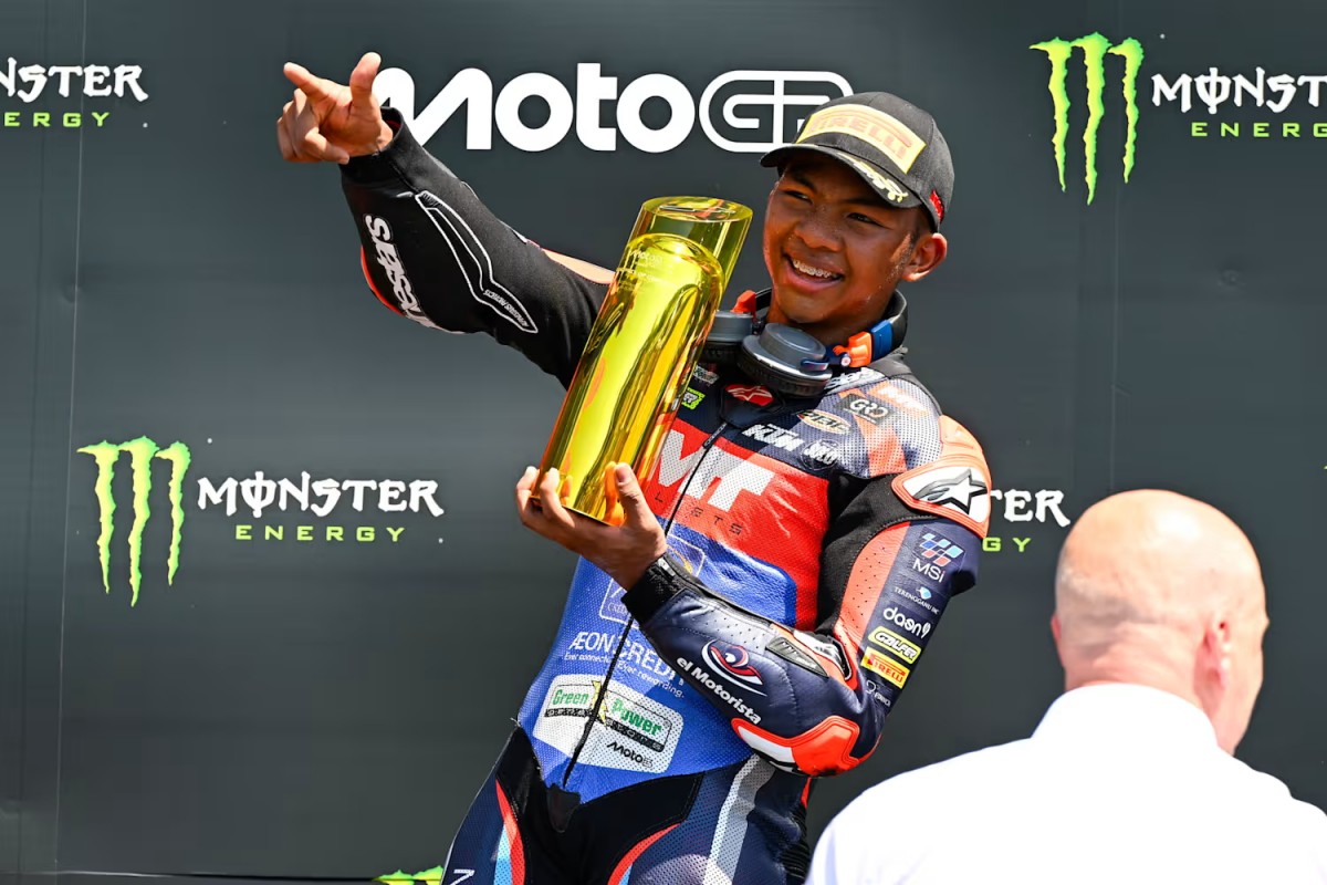 Хаким Даниш, победитель Гран-При Чехии Moto3