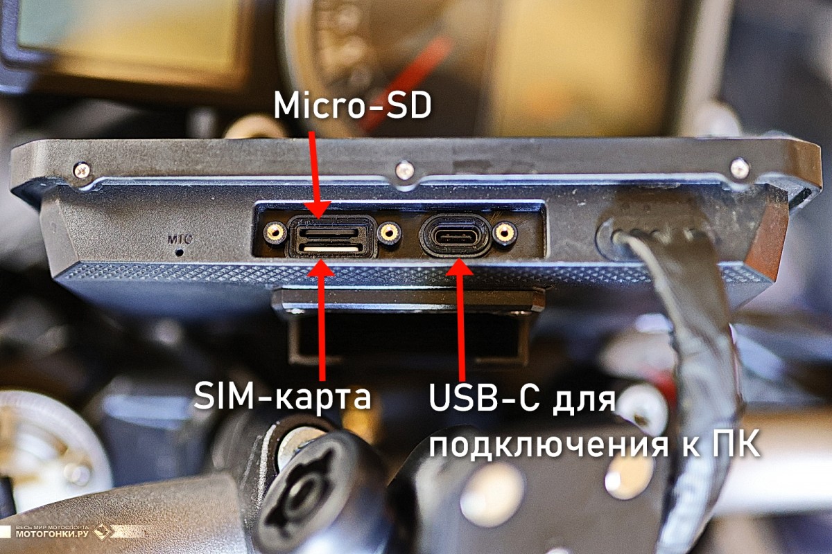 Слоты для micro-SD карты и sim-карты LTE 4G на EKIY M23