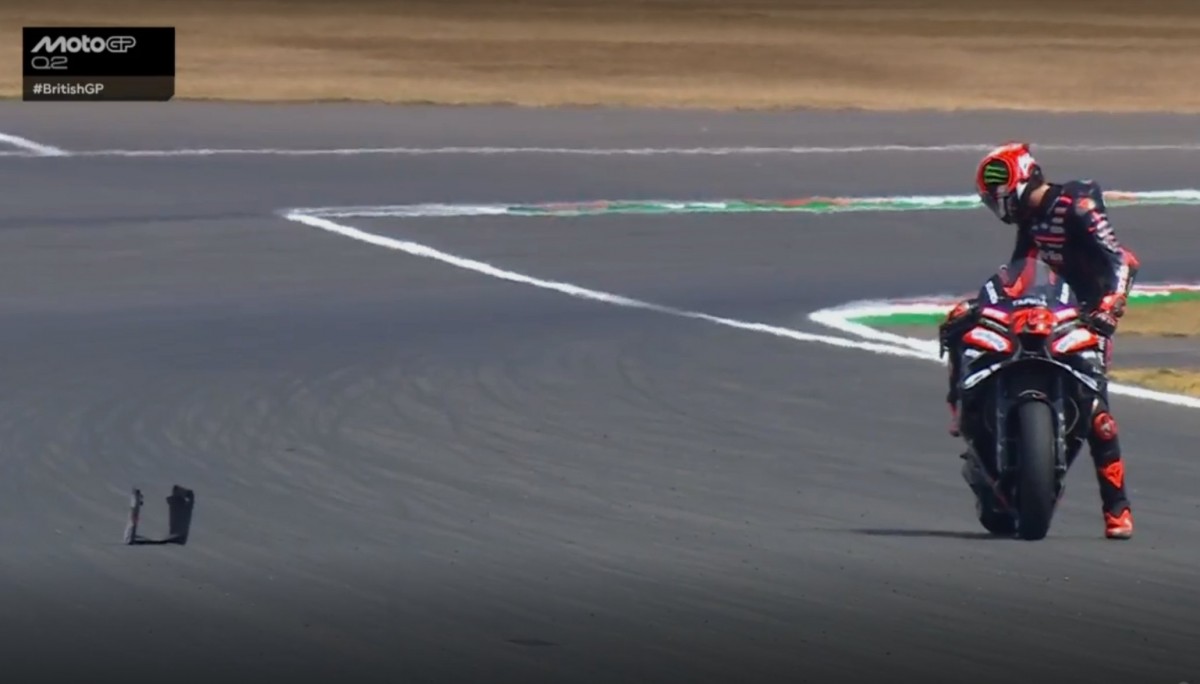 Марко Беццекки кое-что потерял на квалификации BritishGP