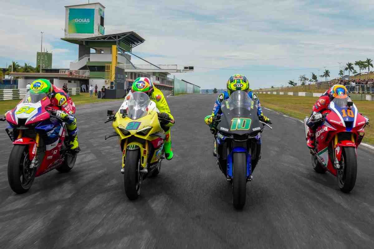 Пилоты MotoGP изучили трассу Гран-При Бразилии и собрали большую толпу фанатов: видео из Гойянии