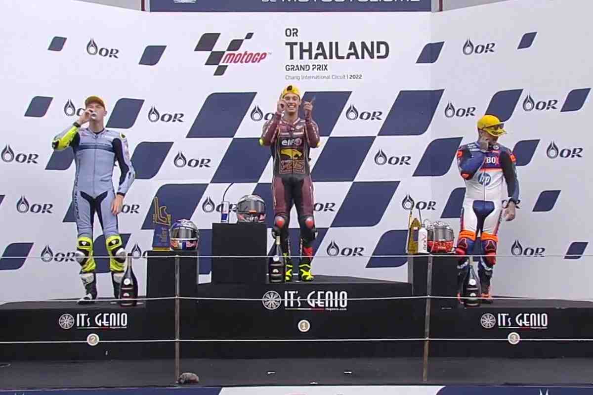 Тони Арболино объявлен победителем незавершенной гонки Moto2 ThaiGP в Бурираме
