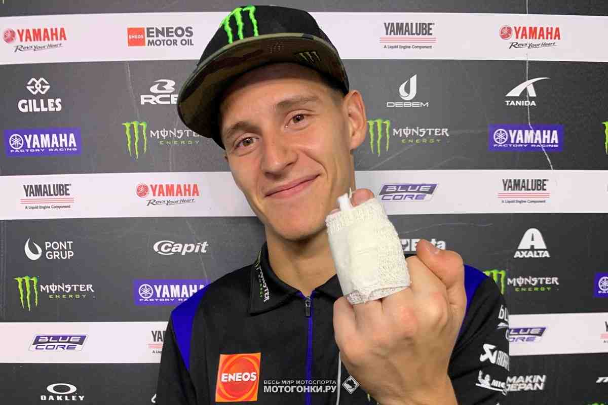 MotoGP: Фабио Куартараро передумал делать операцию на сломанном пальце