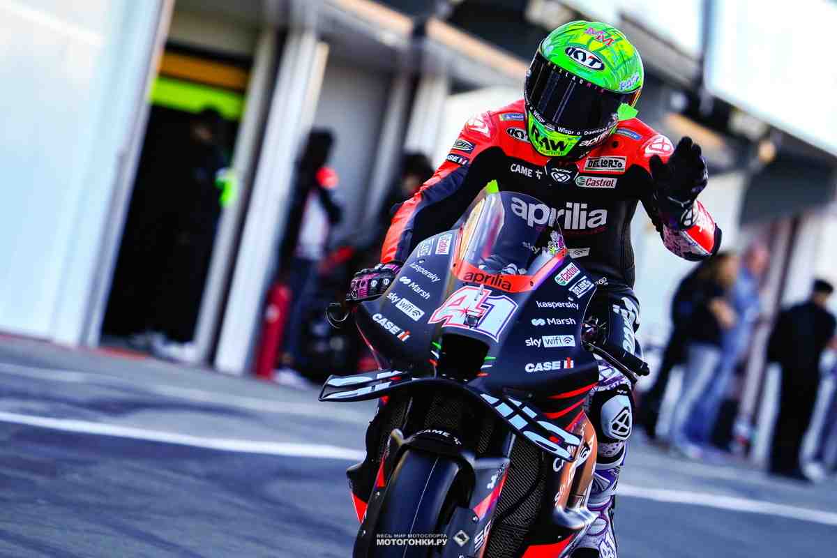 The Decider MotoGP: Алеш Эспаргаро горд собой, несмотря на двойной DNF Aprilia в Валенсии