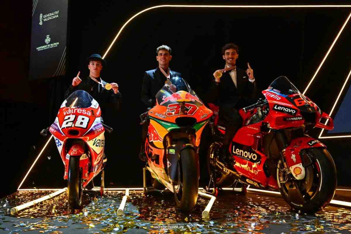 Чемпионы и призеры MotoGP, Moto2 и Moto3 2022